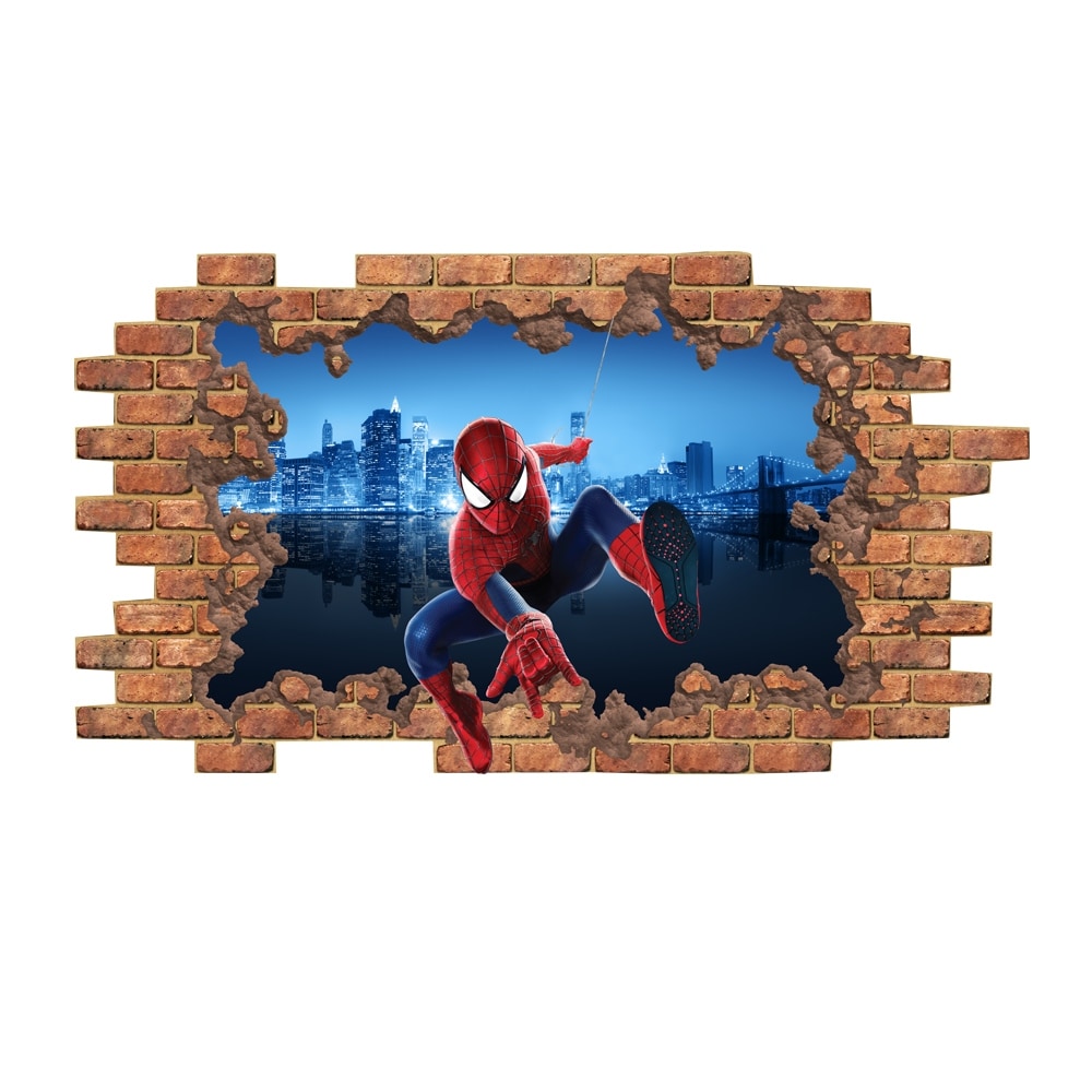 Shop Spiderman Wall Decal Superhero Vinyl Stickers Boys Above Bed Decor Overstock 31691117