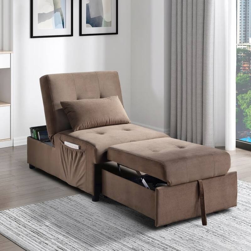 Daria 4-in-1 Convertible Futon Lounge Chair