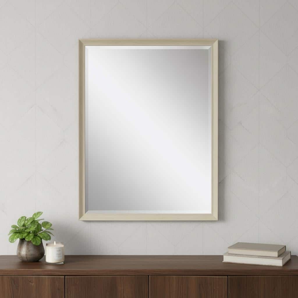 HomeRoots 51" Silver Wood Accent Mirror - 39.00 in. x 51.00 in. x 2.00 in.