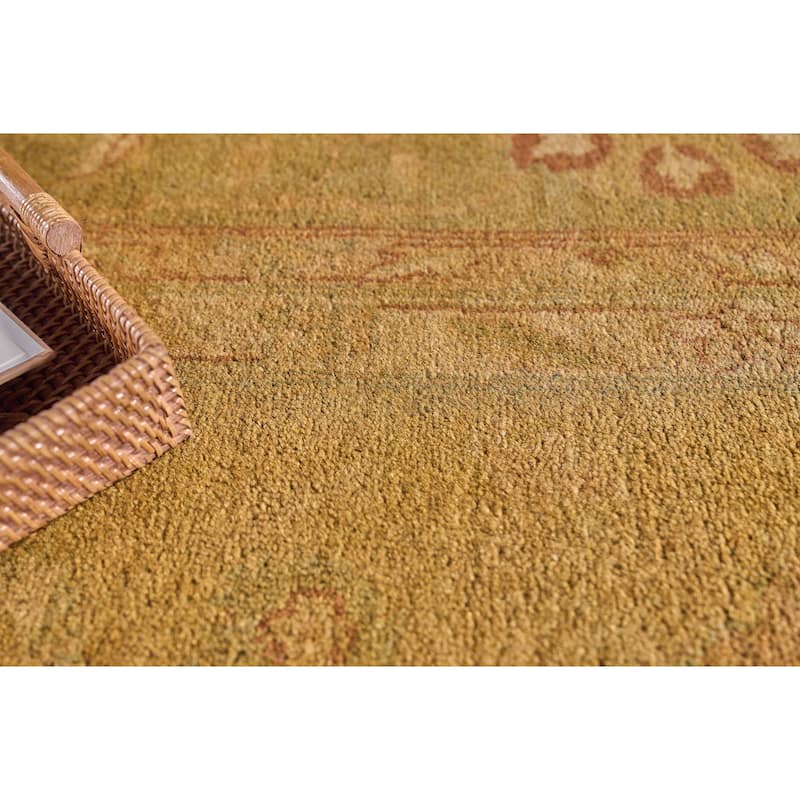 EXQUISITE RUGS ONE-OF-A-KIND Rare Agra Hand Knotted Camel Rug - 11'9"x14'4"