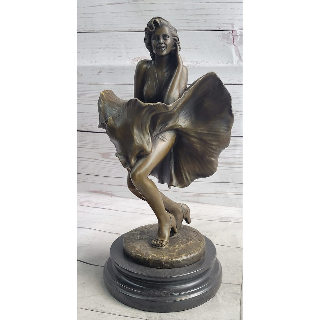 Marilyn Monroe Skirt Blowing Bronze Sculpture Statue Figurine Seven Year Itch