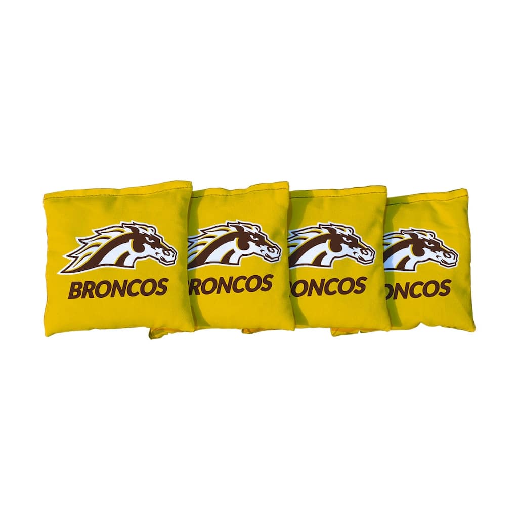 Western Michigan Tan Cornhole Bags