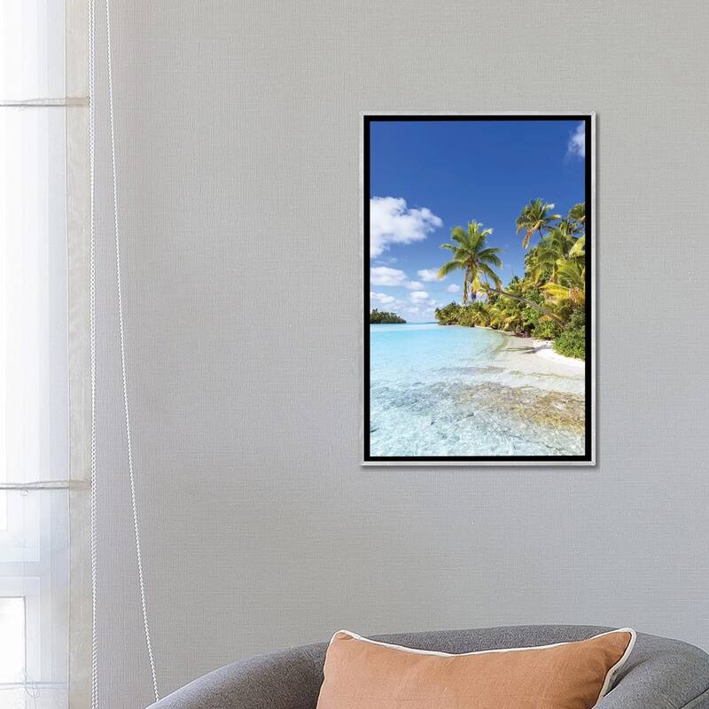 "Dream Beach On One Foot Island, Cook Islands" by Matteo Colombo Framed