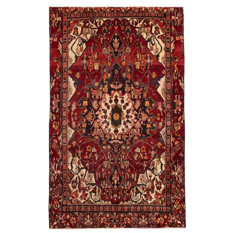 ECARPETGALLERY Hand-knotted Anadol Vintage Red Wool Rug - 6'0 x 10'2