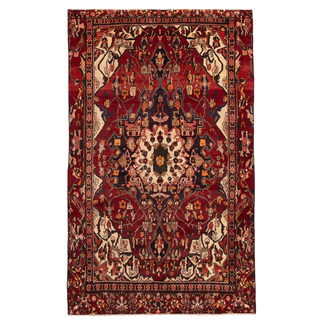 ECARPETGALLERY Hand-knotted Anadol Vintage Red Wool Rug - 6'0 x 10'2