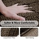 preview thumbnail 16 of 110, Deconovo Non Slip Chenille Striped Bath Mat Soft Durable