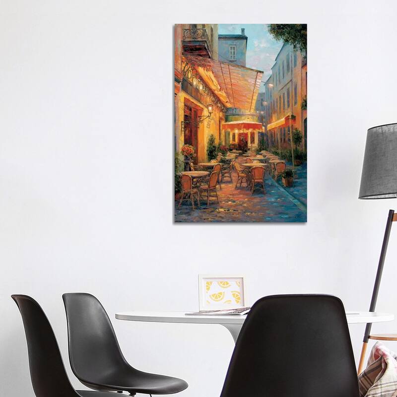 iCanvas "Cafe Van Gogh 2008, Arles France" by Haixia Liu Canvas Print - 40x26x1.5