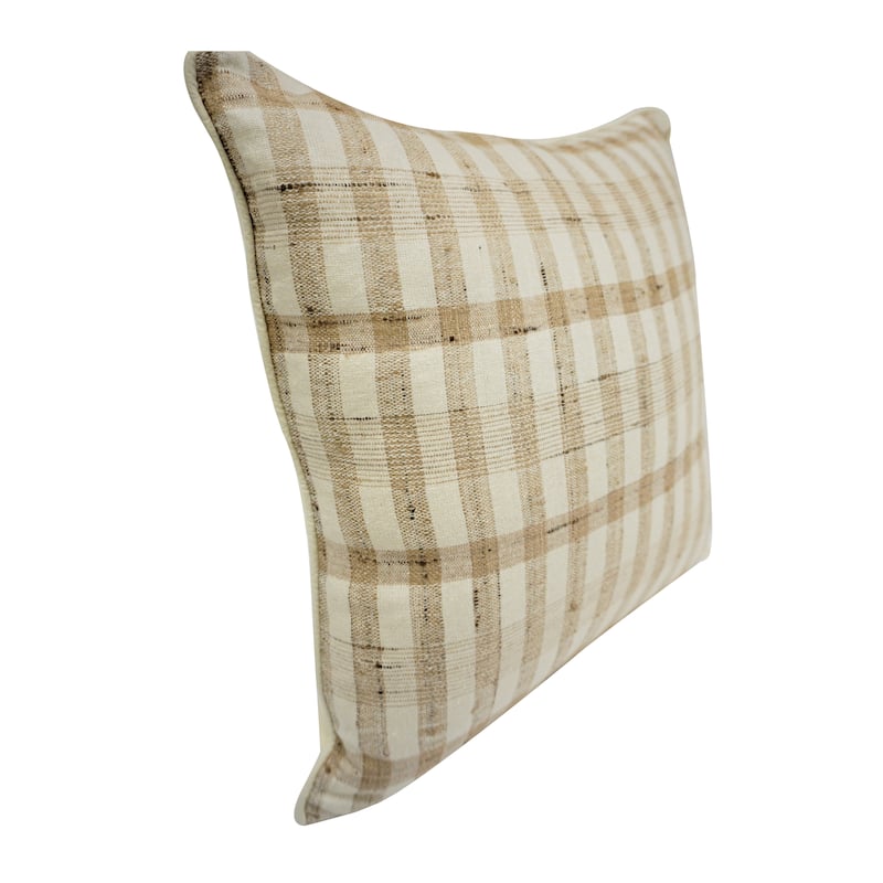 Home&Manor Kermin Vintage Raw Silk Pillow 18"