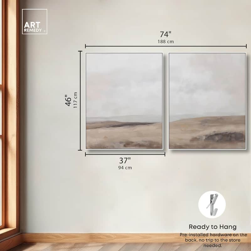 Quietude II Canvas Set of 2 by Art Remedy