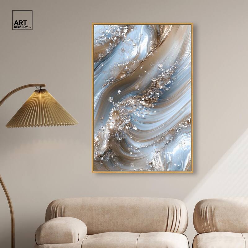 Crystal Ice Storm Canvas by Art Remedy