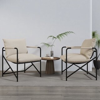 Metal Sling Accent Chair Set of 2 - 7'9" x 10'10"