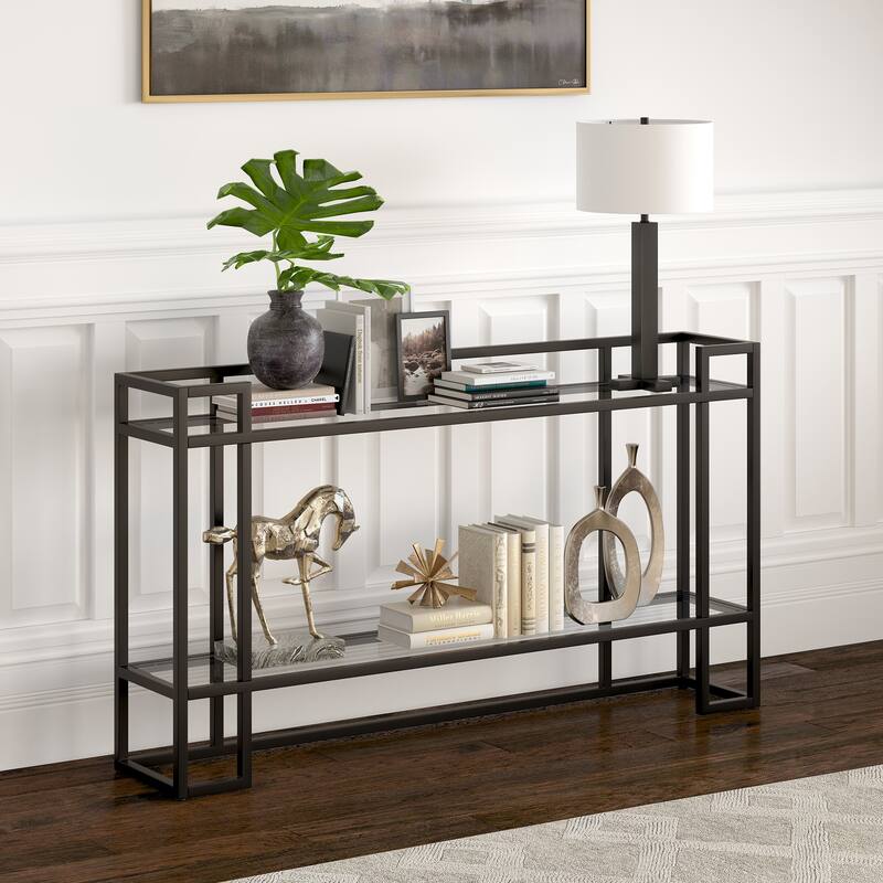 Uriel Console Table - Blackened Bronze
