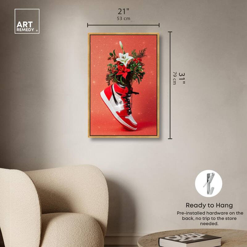 Holiday Sneaker Canvas by Art Remedy