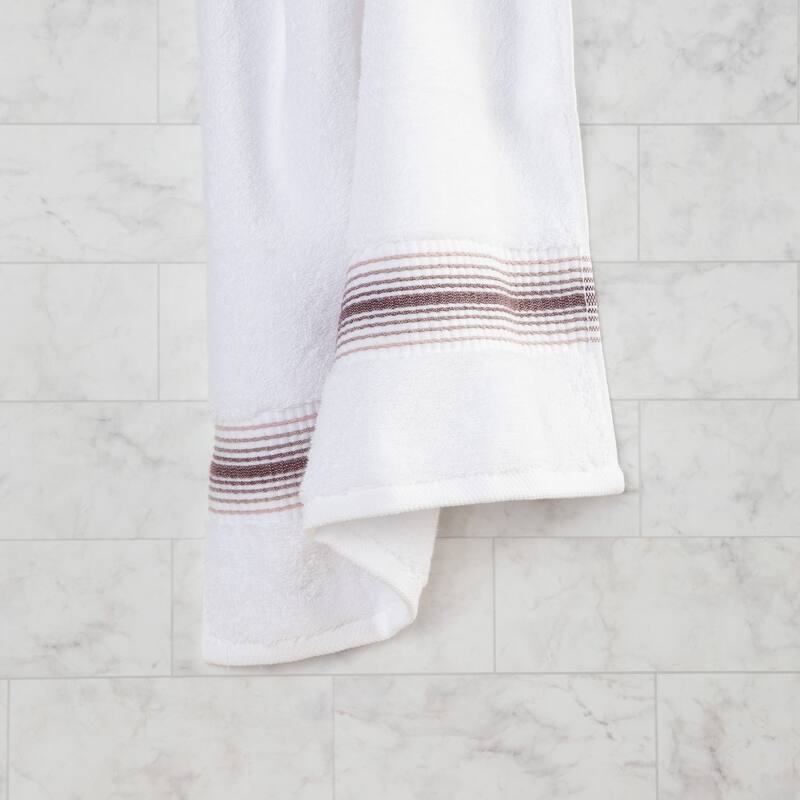 Aston & Arden Turkish Striped 4-Piece Hand Towels - 32x18