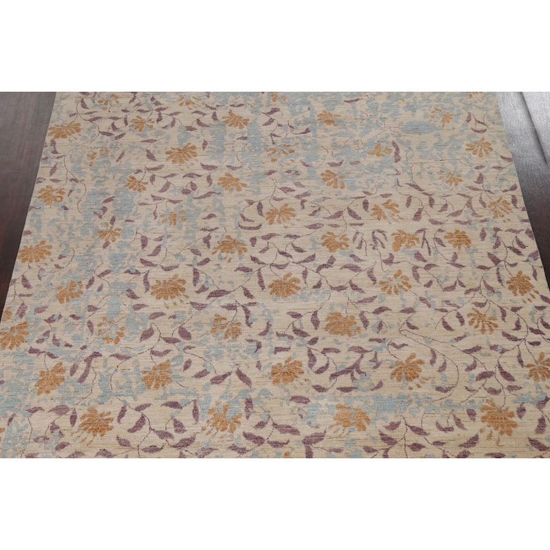 Vegetable Dye Abstract Oriental Living Room Area Rug Wool Hand-knotted - 8'9" x 11'11"