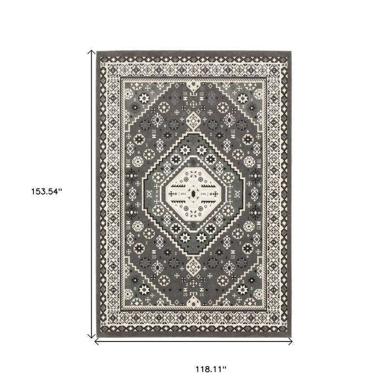 HomeRootsMedallion Traditional Rectangle Area Rug