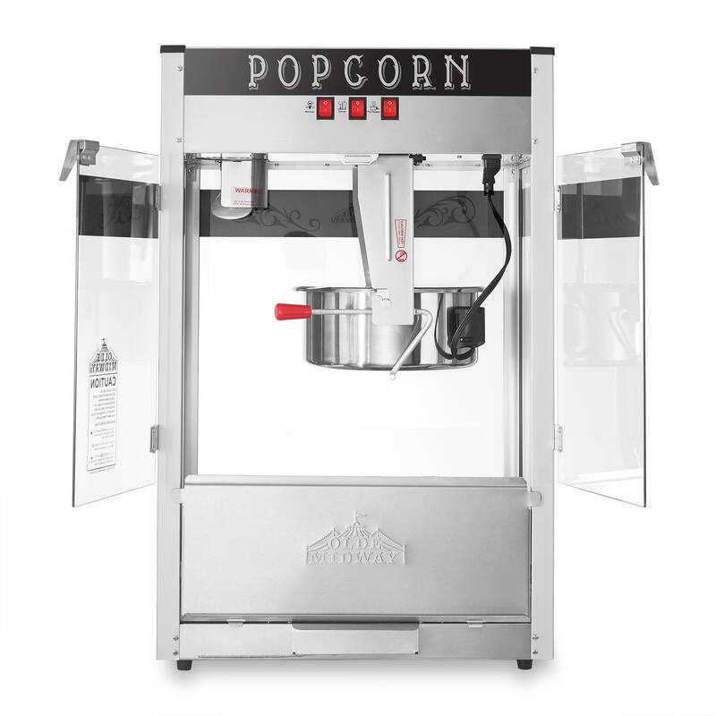 Commercial Popcorn Machine Maker Popper with Large 16oz Kettle - 16-Ounce