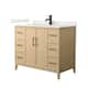Option White Oak, Black Trim, Giotto Quartz Top