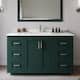 Option Green / White Quartz Top / Brushed Nickel Hardware