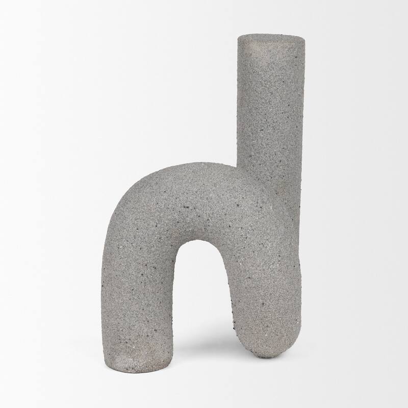Kailyn Resin Textured Concrete Gray / Sandstone Decorative Object