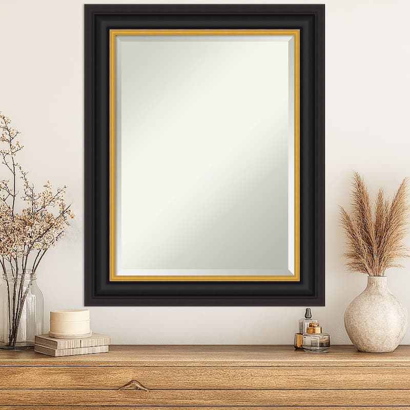 Sierra Beveled Wood Framed Wall Mirror