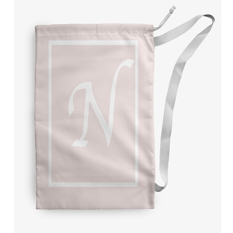 Classic Monogram Laundry Bag - 18" x 29" - Cream/White