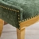 preview thumbnail 70 of 75, GDFStudio - Modern Dining Chair Set with Curved Gold-Plated Legs & Rivet Trim (Set of 2)