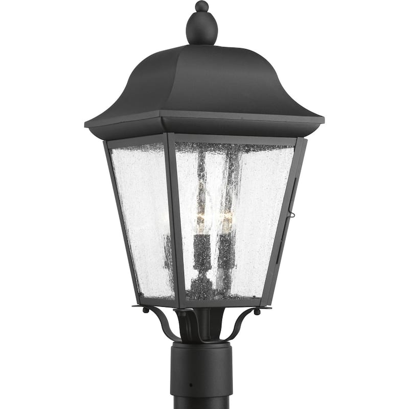 Kiawah Collection Three-Light Post Lantern - 22.370" x 12.250" x 12.250" - 22.370" x 12.250" x 12.250"