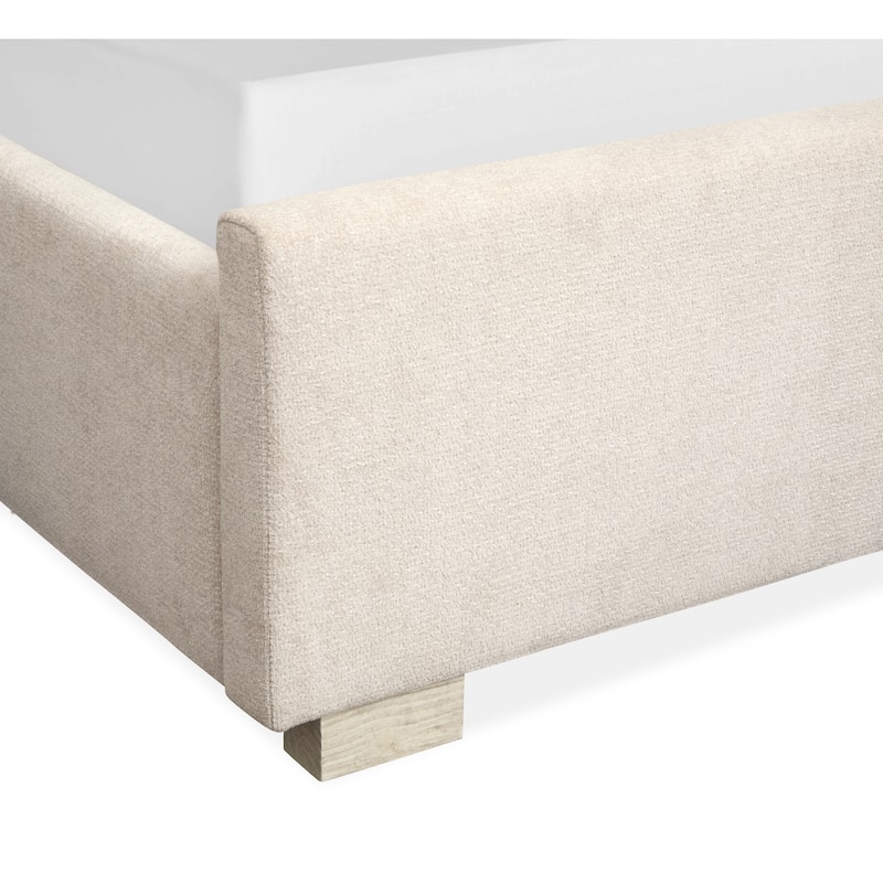 Magnussen Home Lorelei Misty Cloud Upholstered Sleigh Bed