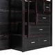 preview thumbnail 16 of 46, Solid Wood Bunkbed Frame with Trundle, Storage Stairs and Guardrail