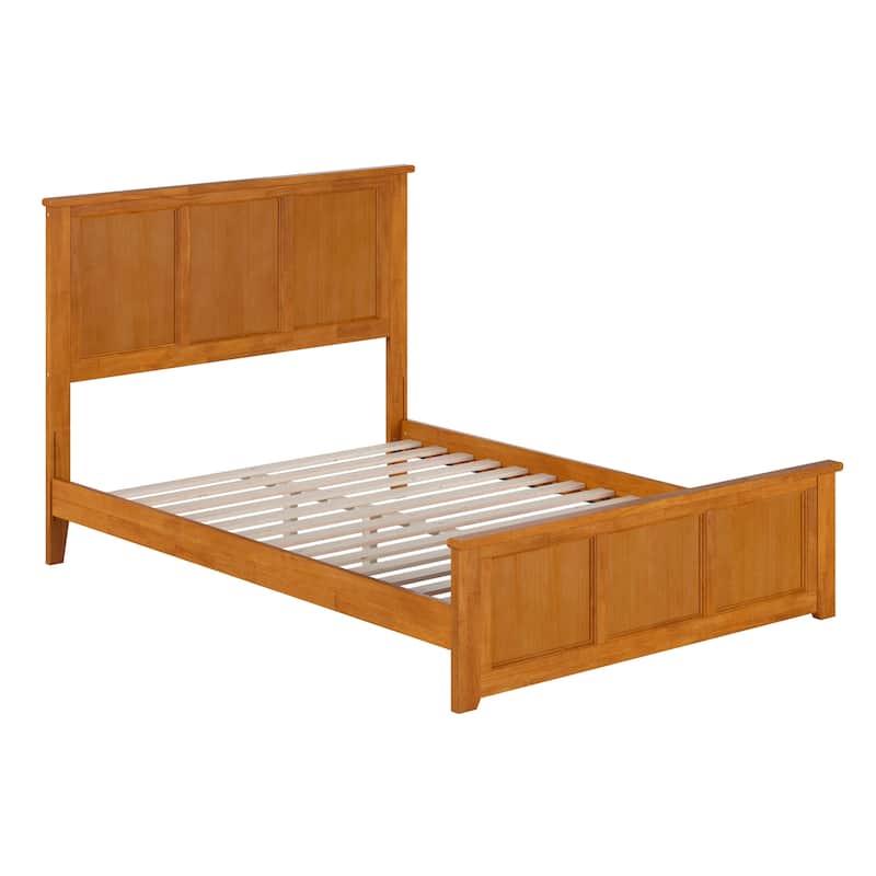 Madison Wood Low Profile Platform Bed with Matching Footboard
