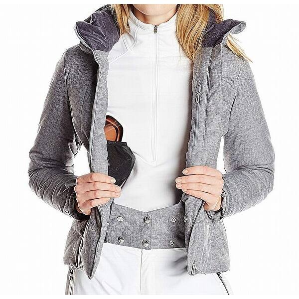 Shop Spyder Gray Womens Size 10 Hooded Alia Damen Insulated Jacket