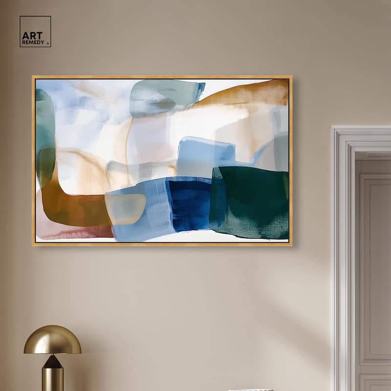 Contoured Calm I Canvas by Art Remedy