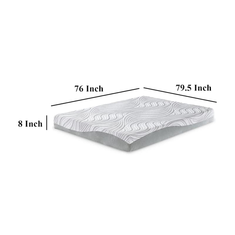 Meny King Mattress, Ultra Plush Memory Foam, Body Support 8 Inch