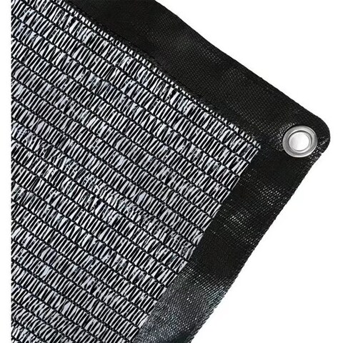 Agfabric 50% Shade Cloth Black Sunblock Fabric with Grommets