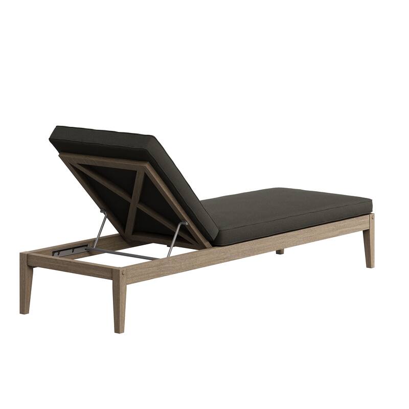 Northlake Outdoor Patio Teak Chaise Lounge
