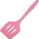 preview thumbnail 9 of 18, Chef Craft 12" Premium Heat Resistant Silicone Slotted Turner Spatula Pink
