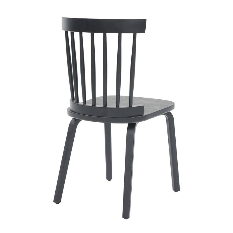 Windsor Dining Chairs Set of 2,Wood Farmhouse Spindle Back, Widen Seat, Mid-Century Modern French Country Style