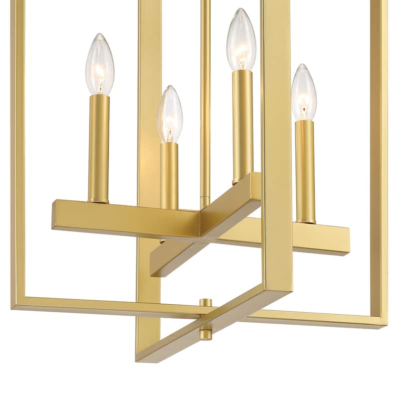 Acroma 4-light Modern Geometric Lantern Chandelier