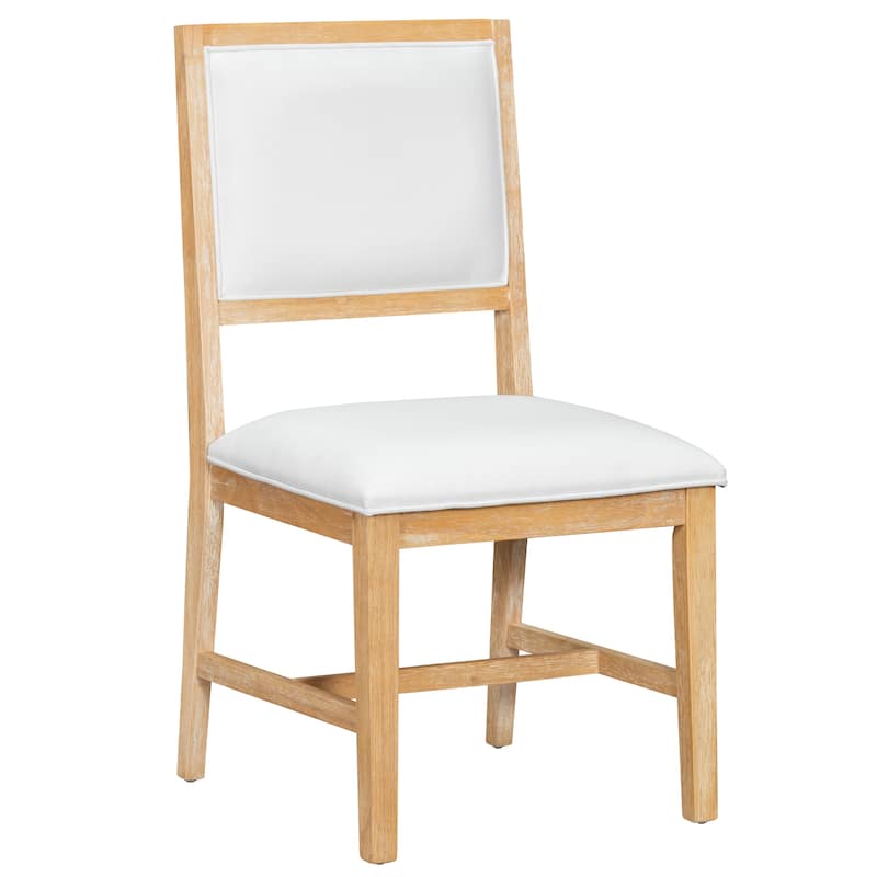 Roomfitters Farmhouse Extendable Dining Table, 4 Upholstered Chairs, 5-Piece Kitchen Furniture