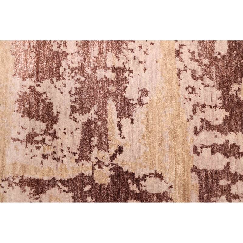 ECARPETGALLERY Hand-knotted Legacy Tan Silk, Wool Rug - 8'10 x 11'10