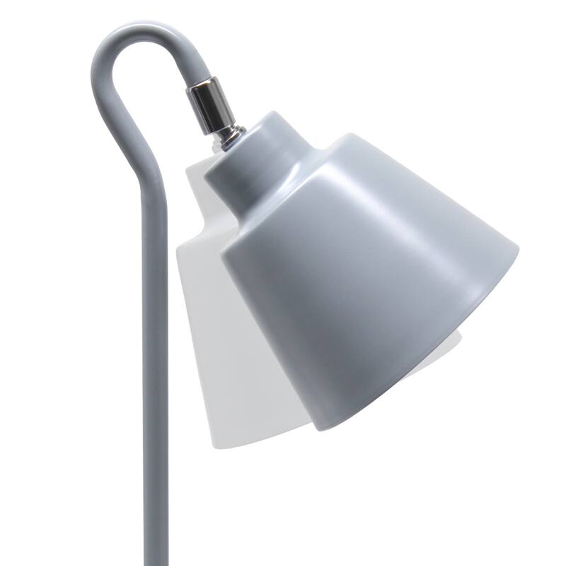 Desk Lamp with Looped arm and Adjustable Cone Shade - 16" - Gray