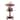 Gymax 2-Tier Round High Top Table w/ Storage Shelf & Pedestal Base for