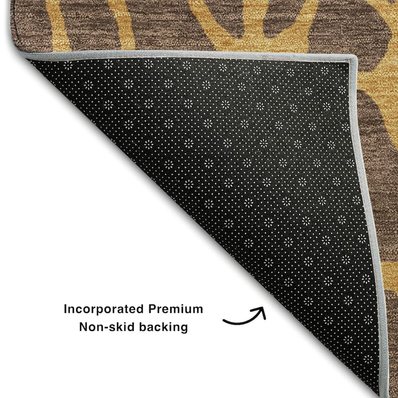 Premium Washable Super Soft Contemporary Macy Mayfield Rug