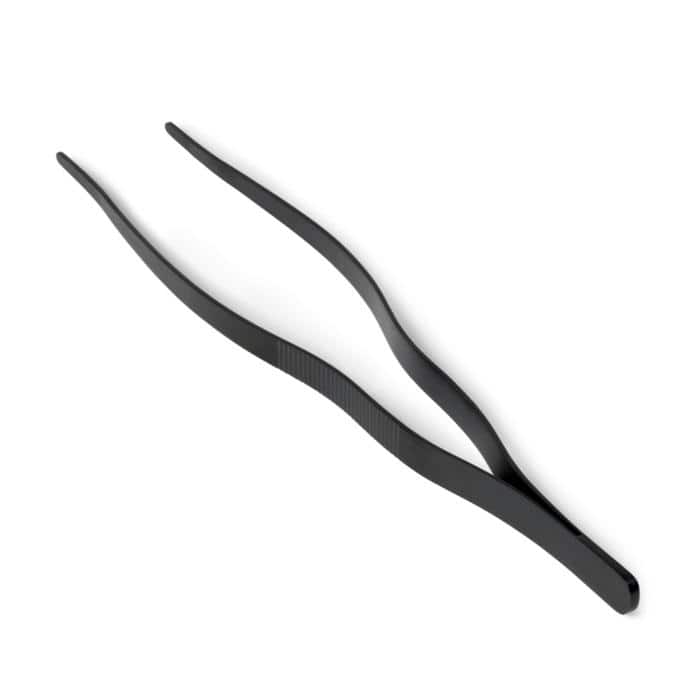Rosendahl RÅ Kitchen Tweezer Tongs, Gun Metallic - H: 12.6"