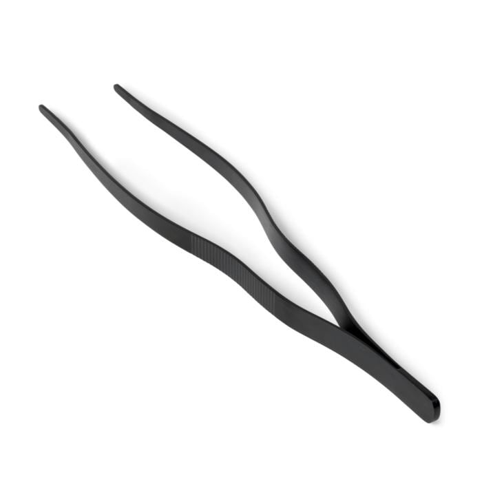 Rosendahl RÅ Kitchen Tweezer Tongs, Gun Metallic - H: 12.6"