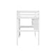 preview thumbnail 13 of 11, Twin Loft Bed with built-in desk and bookcase, White