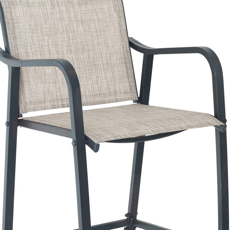 Lightweight Bar Height Barstools Outdoor Bar Stools Patio Bar Chairs - 21.3" W x 22.5" D x 44" H