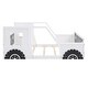 preview thumbnail 11 of 10, Classic Design Full Size Car-Shaped Platform Bed with Wheels,Sturdy Pine Wood and Safety Guardrail