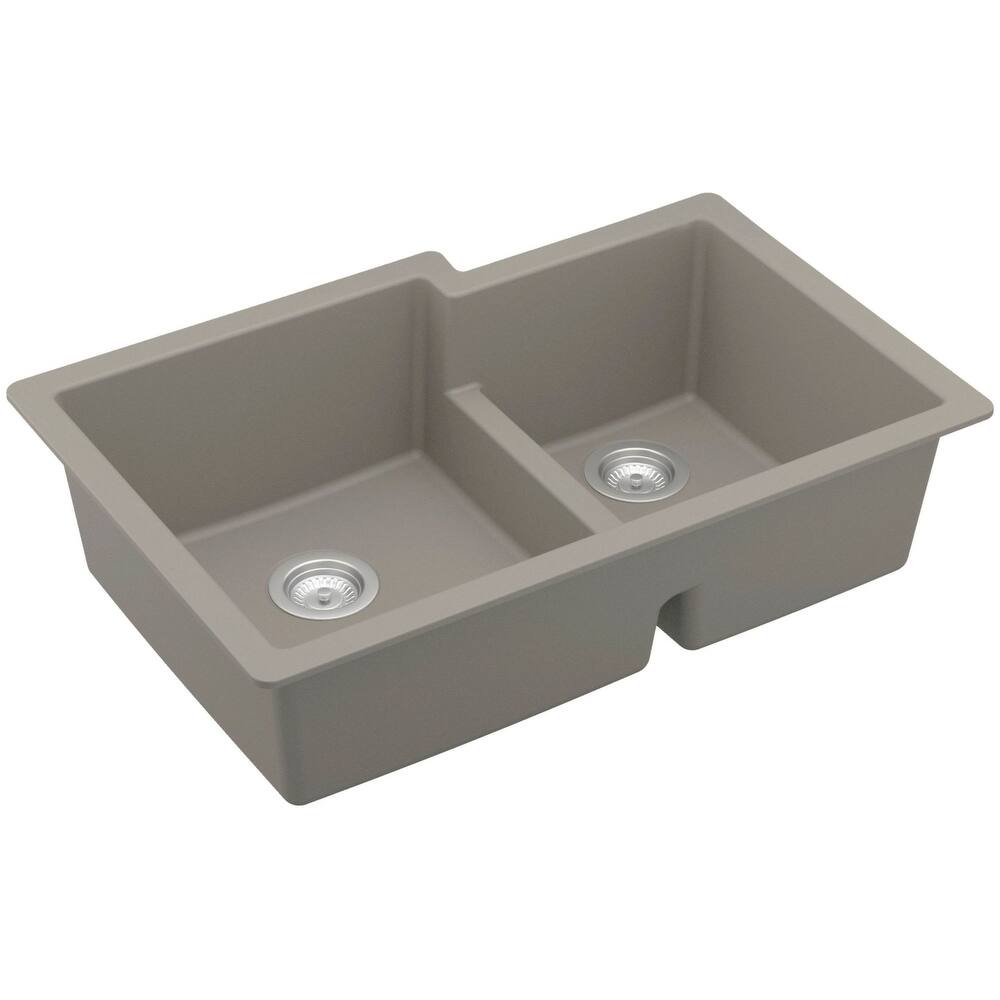 Karran USA QU-811 Quartz QU 32" Undermount Double Basin Quartz